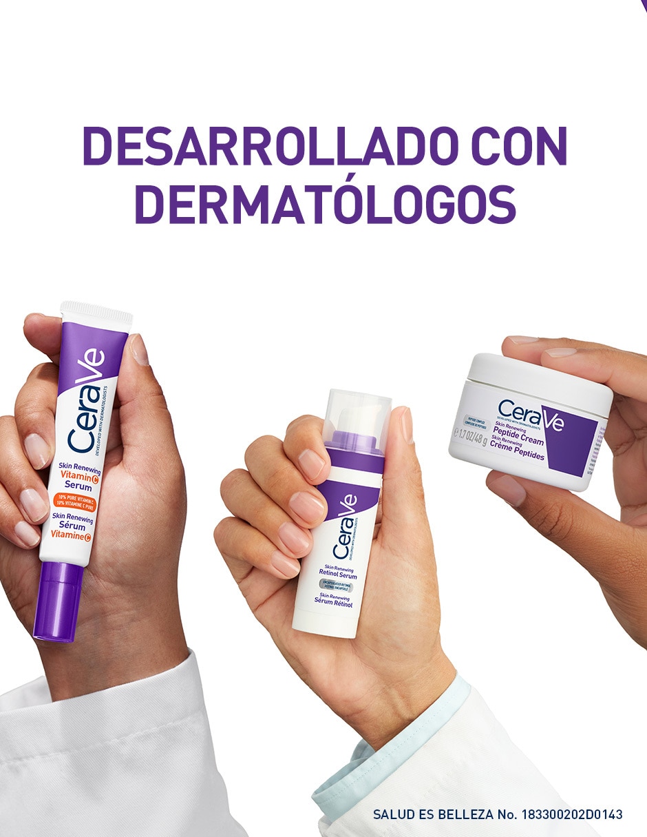 Crema facial recomendada para prevenir signos de la edad de noche Péptidos Skin Renewing todo tipo de piel 9