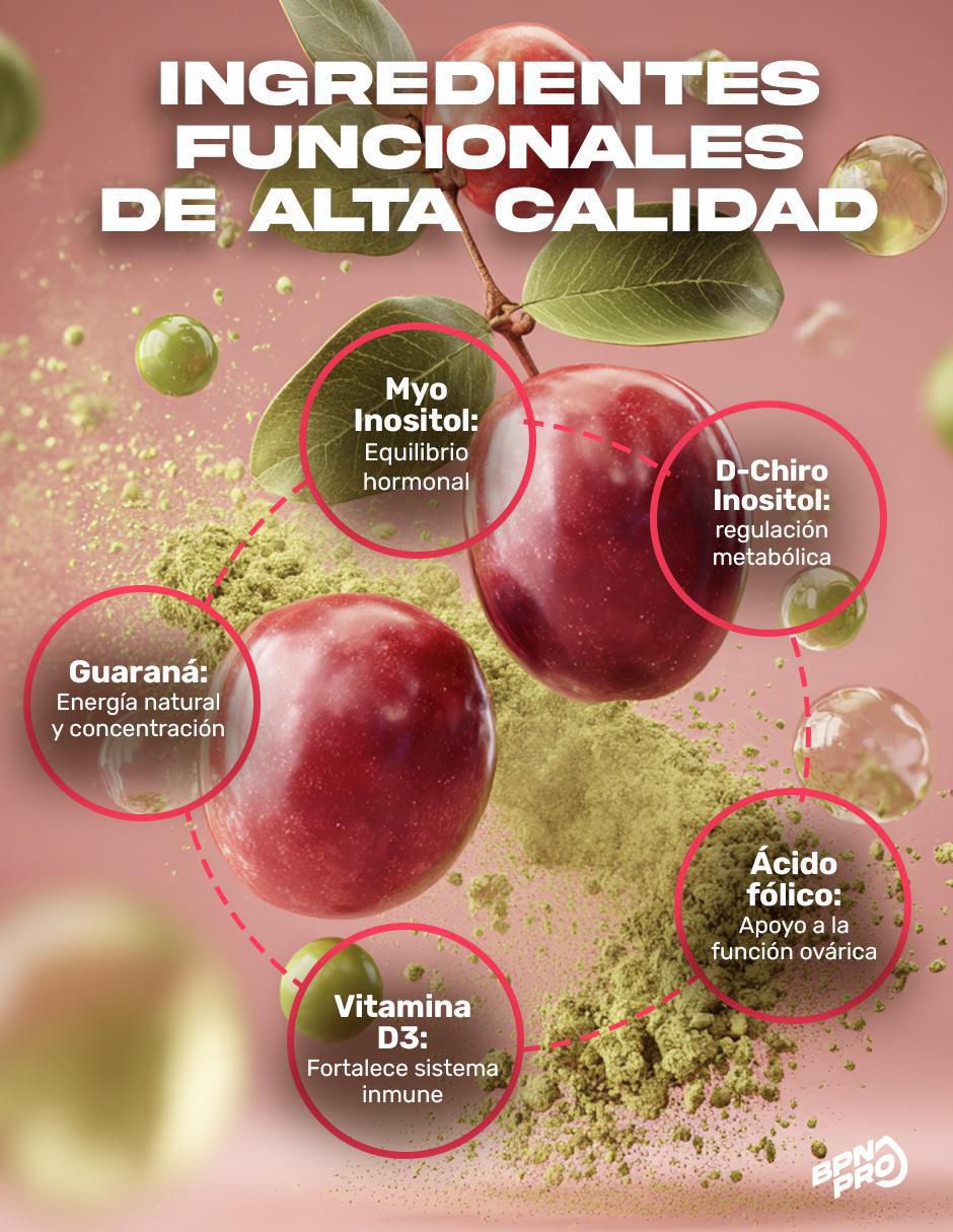 Myo & Chiro Inositol con ácido fólico y vitamina D3 120 cápsulas 4