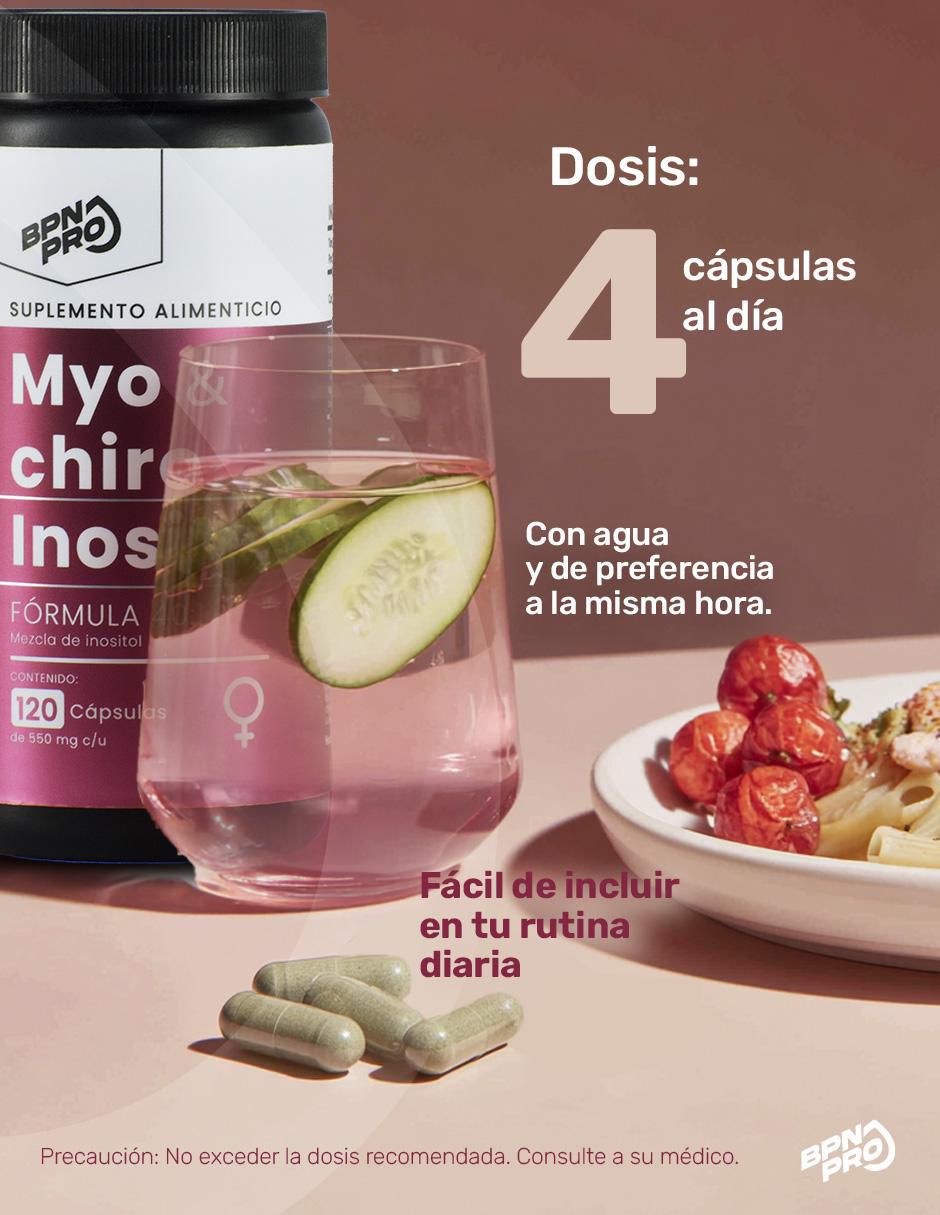 Myo & Chiro Inositol con ácido fólico y vitamina D3 120 cápsulas 5