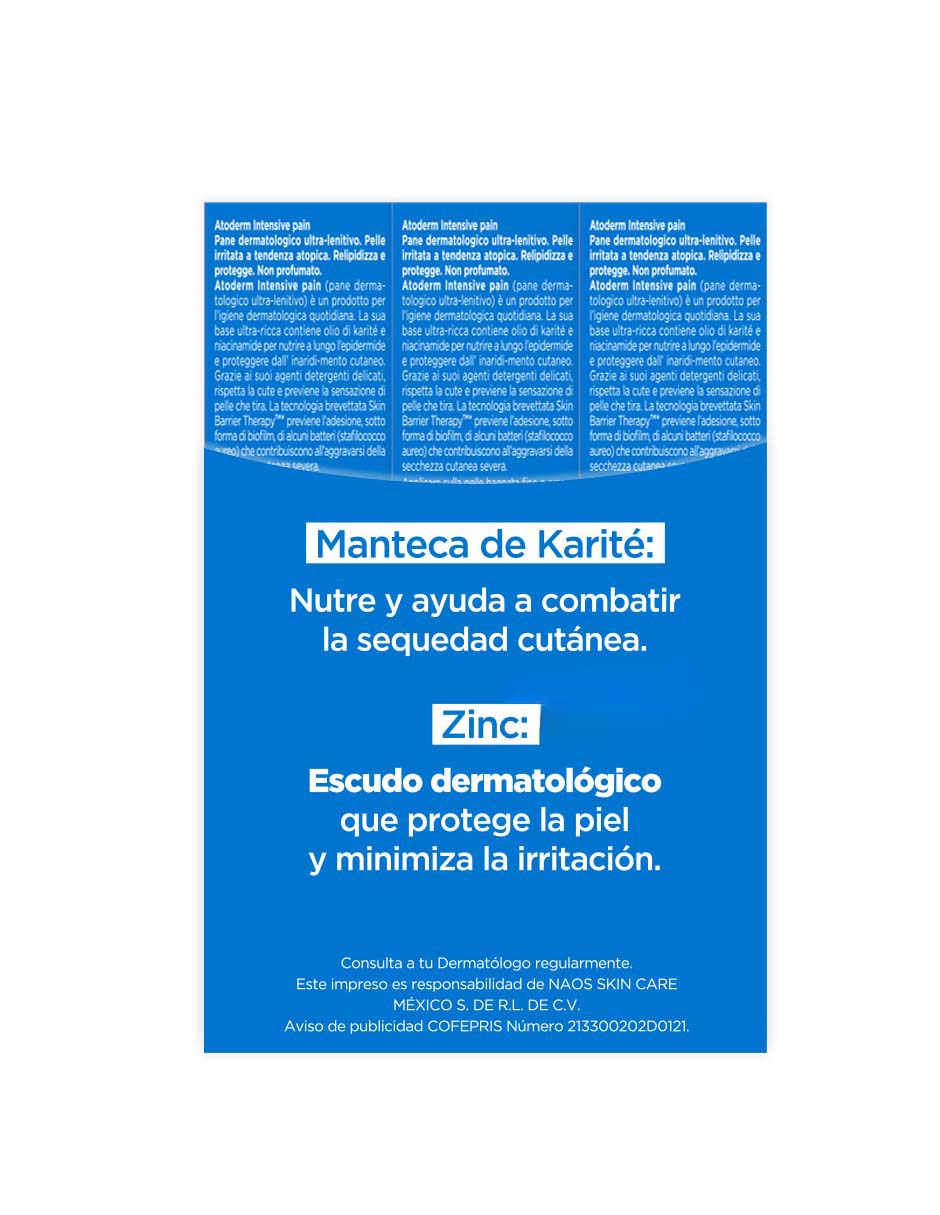 Limpiadores rostro y cuerpo Atoderm Intensive Pain atoderm para calmar la piel 4