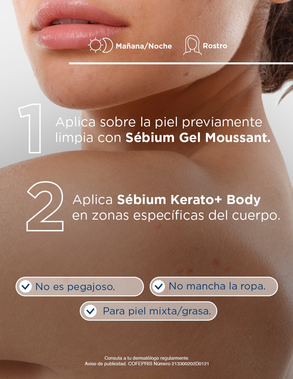 Tratamiento corporal Kerato+ Spray Antiacné Sébium 4
