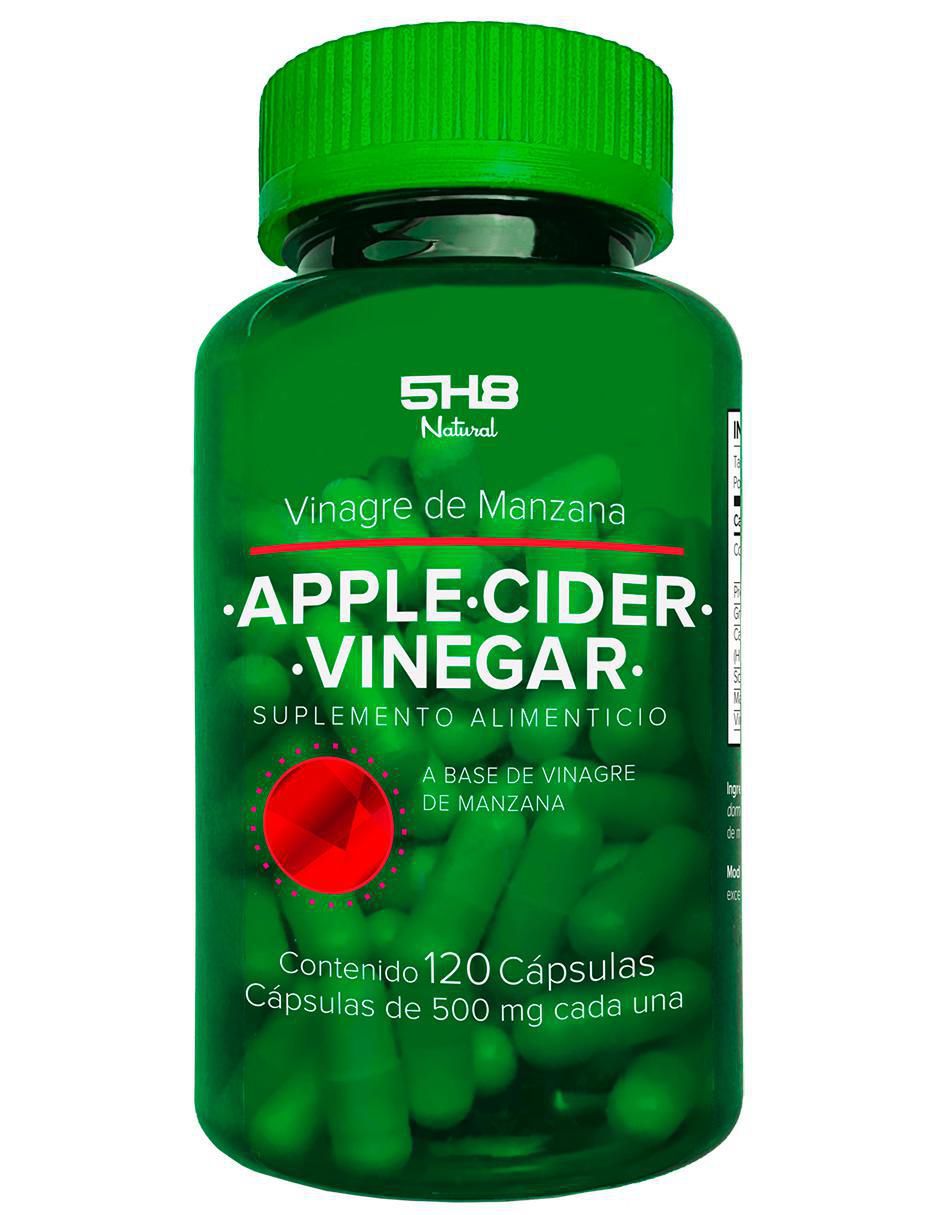 Apple Cider Vinegar con vinagre de manzana de 120 cápsulas Apple Cider Vinegar con vinagre de manzana de 120 cápsulas