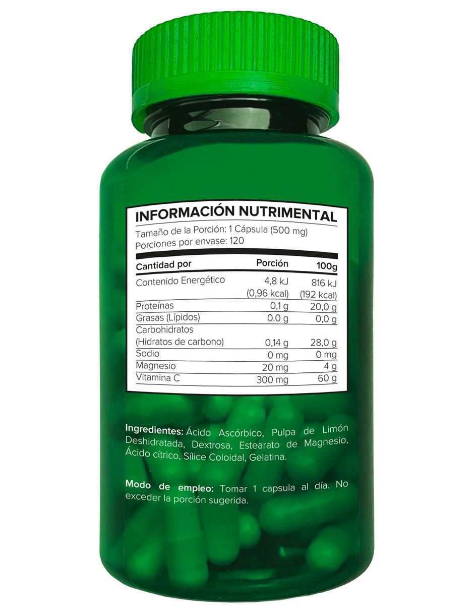 C-300 con vitamina C de 120 cápsulas 2