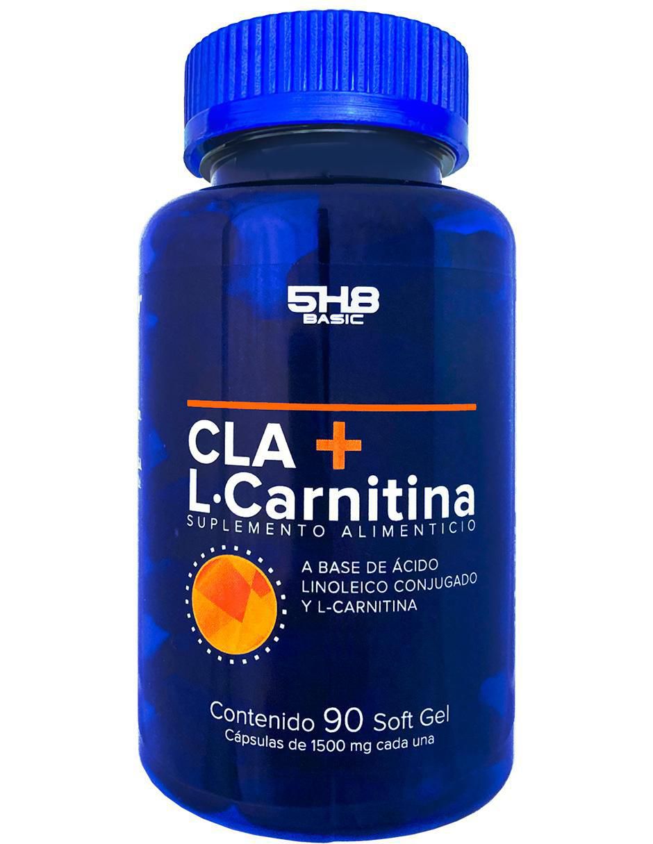 Cla + L-Carnitina 5H8 de 90 cápsulas blandas