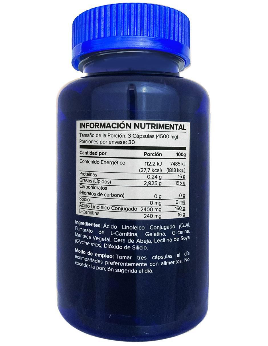 Cla + L-Carnitina de 90 cápsulas blandas 2