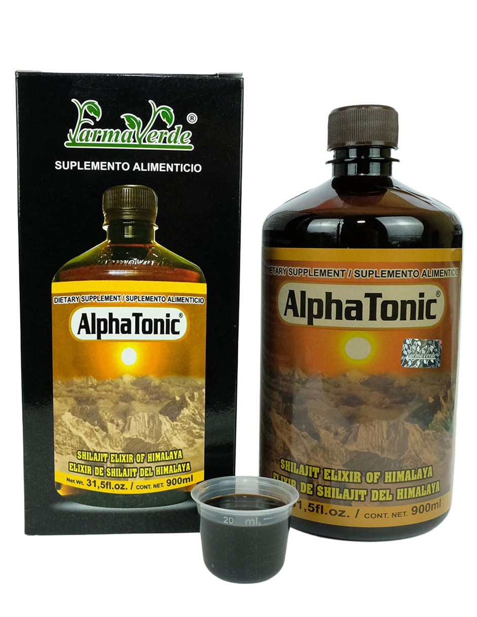 Suplemento alimenticio activador de células madre alga AFA y Fo Ti con Shilajit del Himalaya  900 ml 3