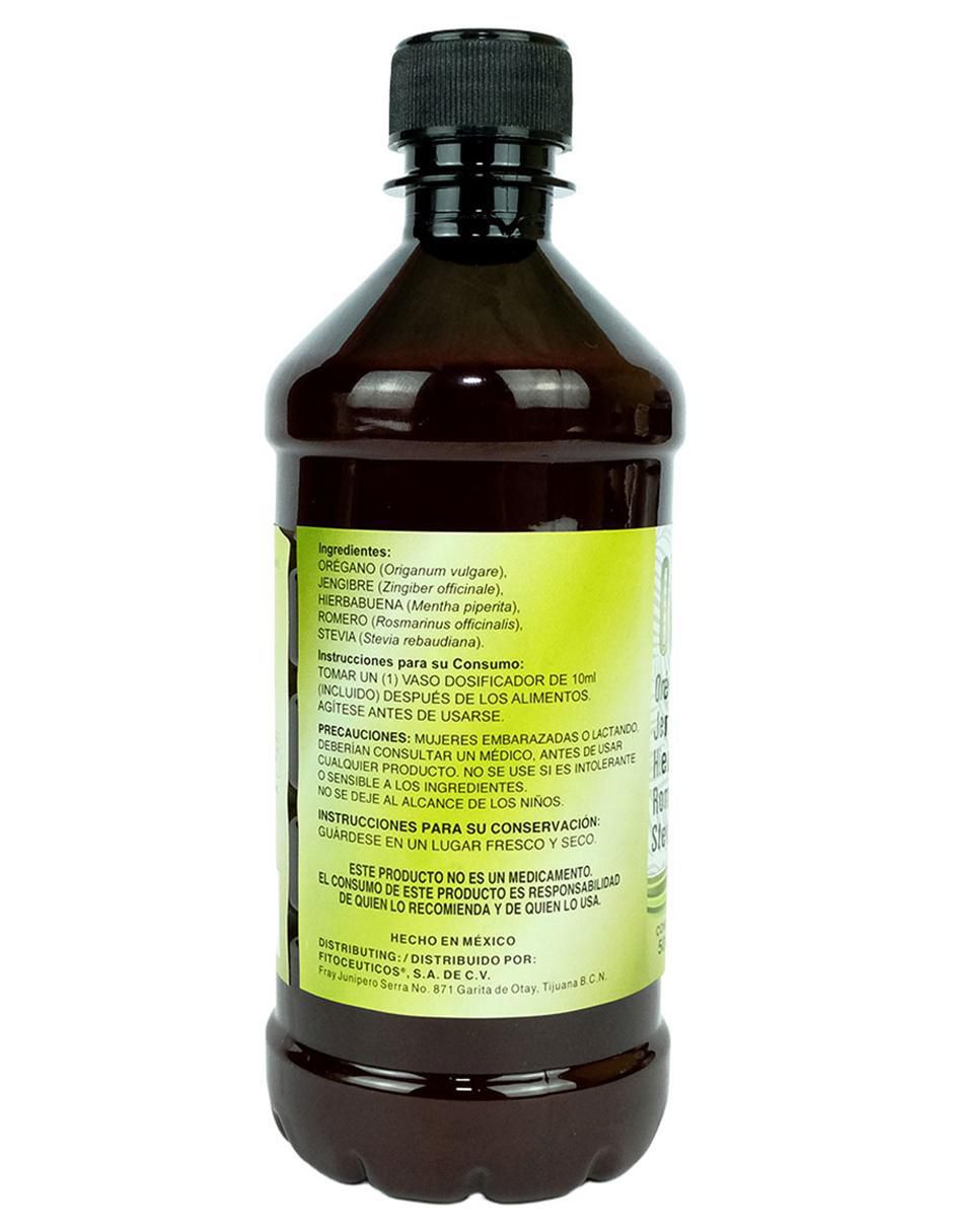 Suplemento alimenticio sauzgatillo natural orgánico con aceite de orégano de 500 ml 2