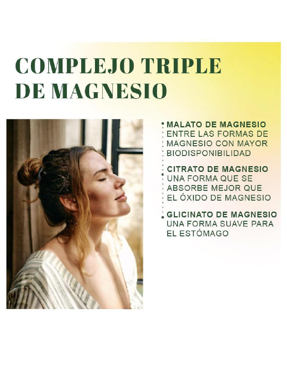 Glicinato Malato Citrato Magnesio de 60 cápsulas 4