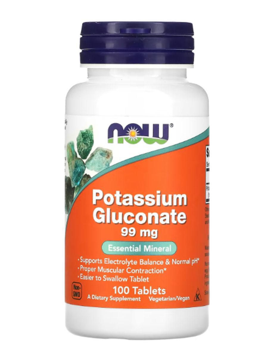 Gluconato de potasio de 100 cápsulas