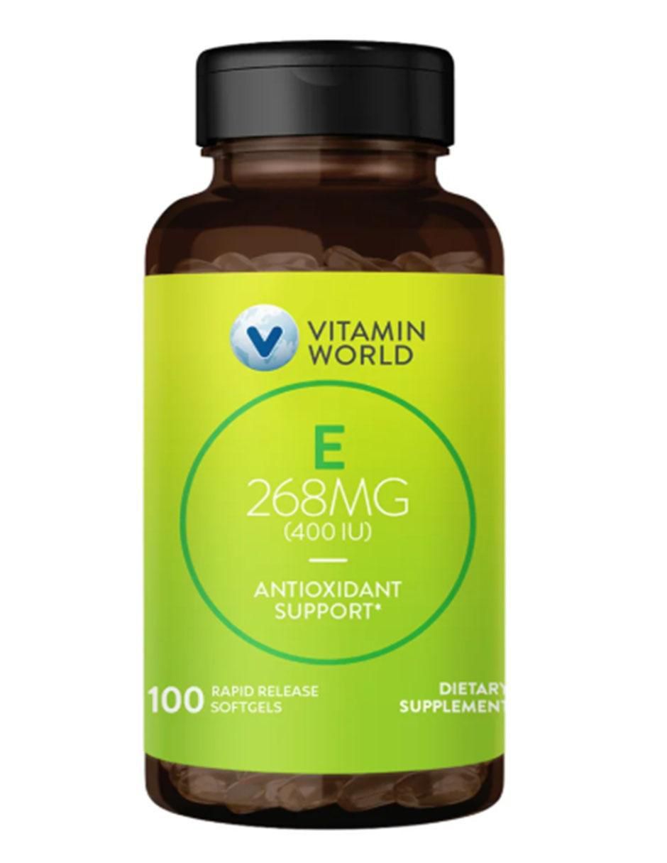 Vitamina E 400 IU de 100 cápsulas