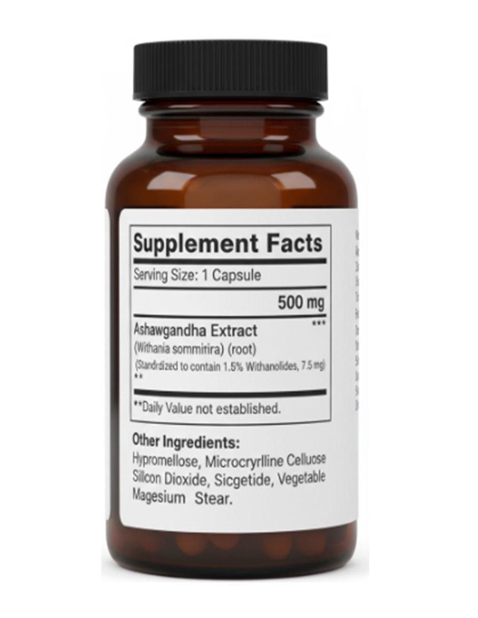 Extracto de Ashwagandha de 60 cápsulas 2