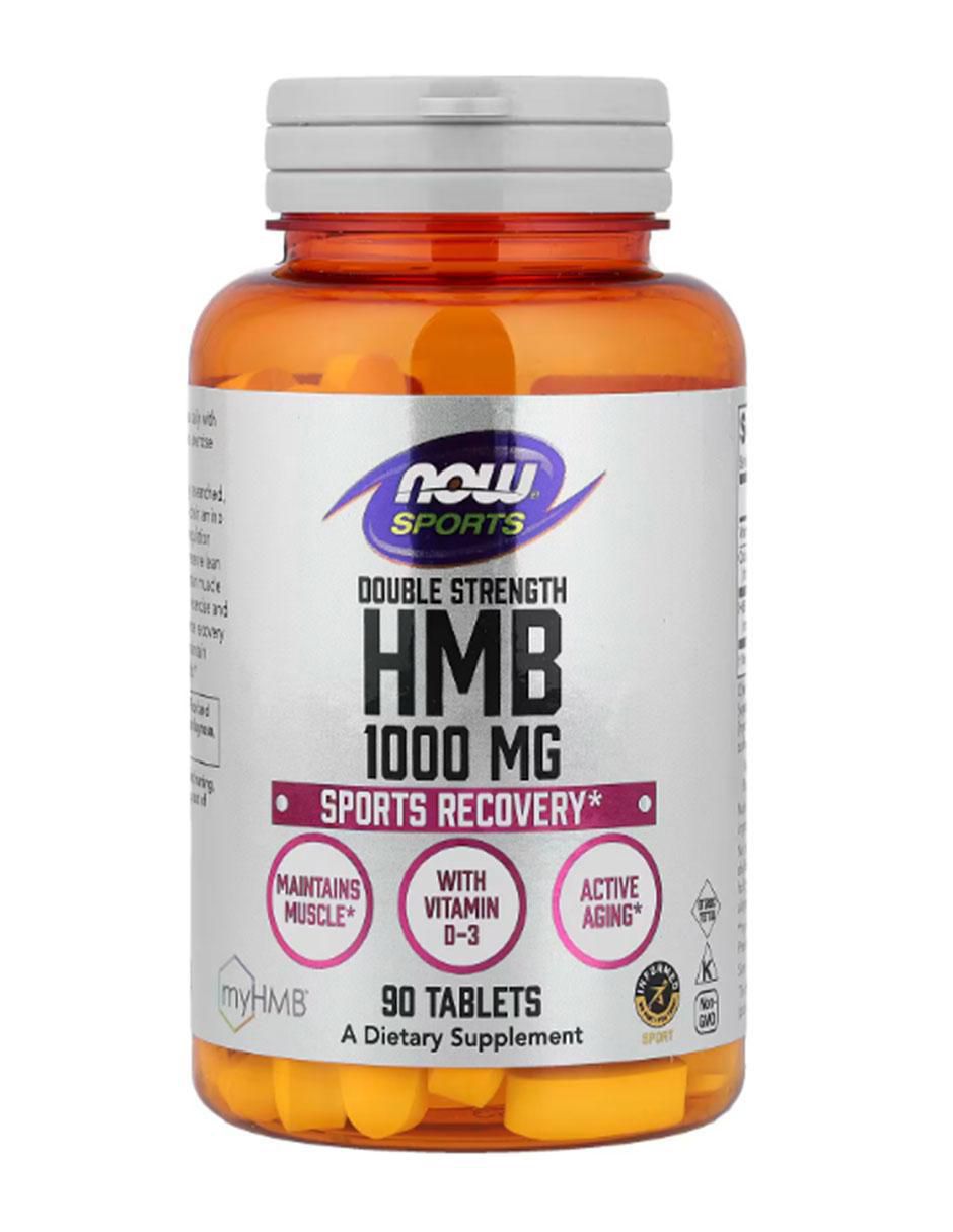 Suplemento alimenticio HMB con vitamina D3 de 90 tabletas