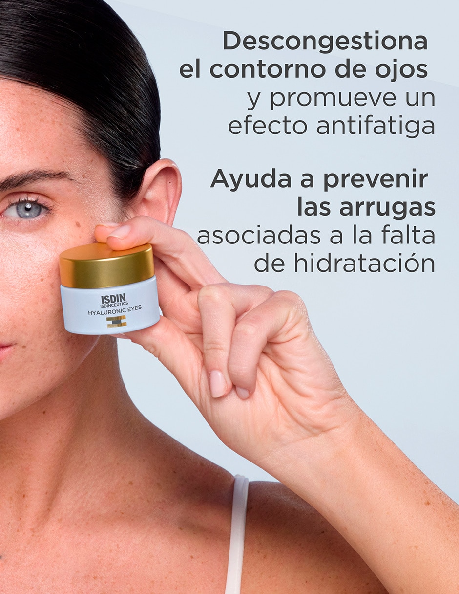 Crema para ojos recomendada para bolsas y ojeras de día y noche Isdinceutics Hyaluronic todo tipo piel 4
