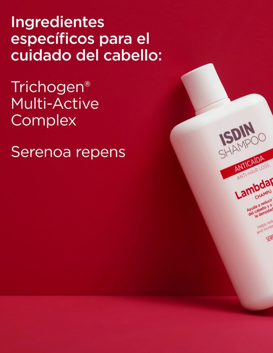 Shampoo anticaída para cabello Lambdapil 400 ml 2