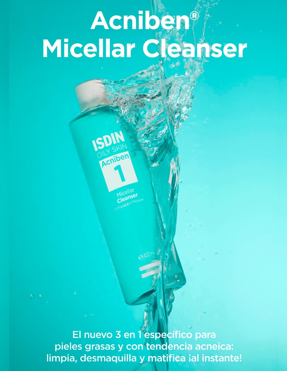 Limpiador facial Acniben Micellar Cleanser para desmaquillar 2