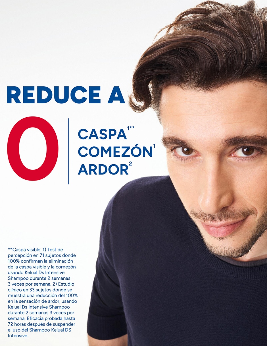 Shampoo anticaspa para cabello graso Kelual ds intensive para caspa severa, ardor y comezón intensa con tecnología antifúngica reforzada Ducray 100 ml 3