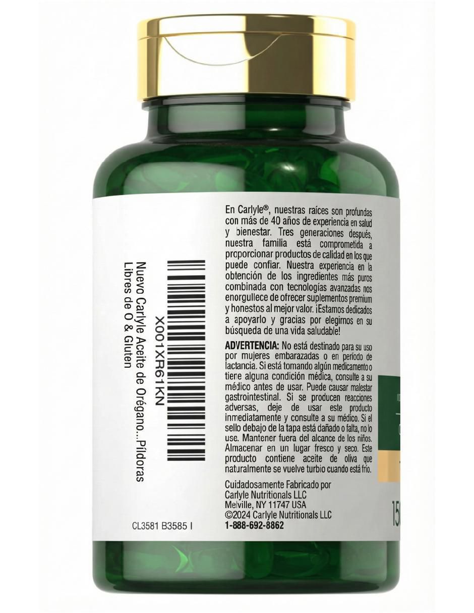 Aceite orégano sabor herbal de 150 cápsulas 6