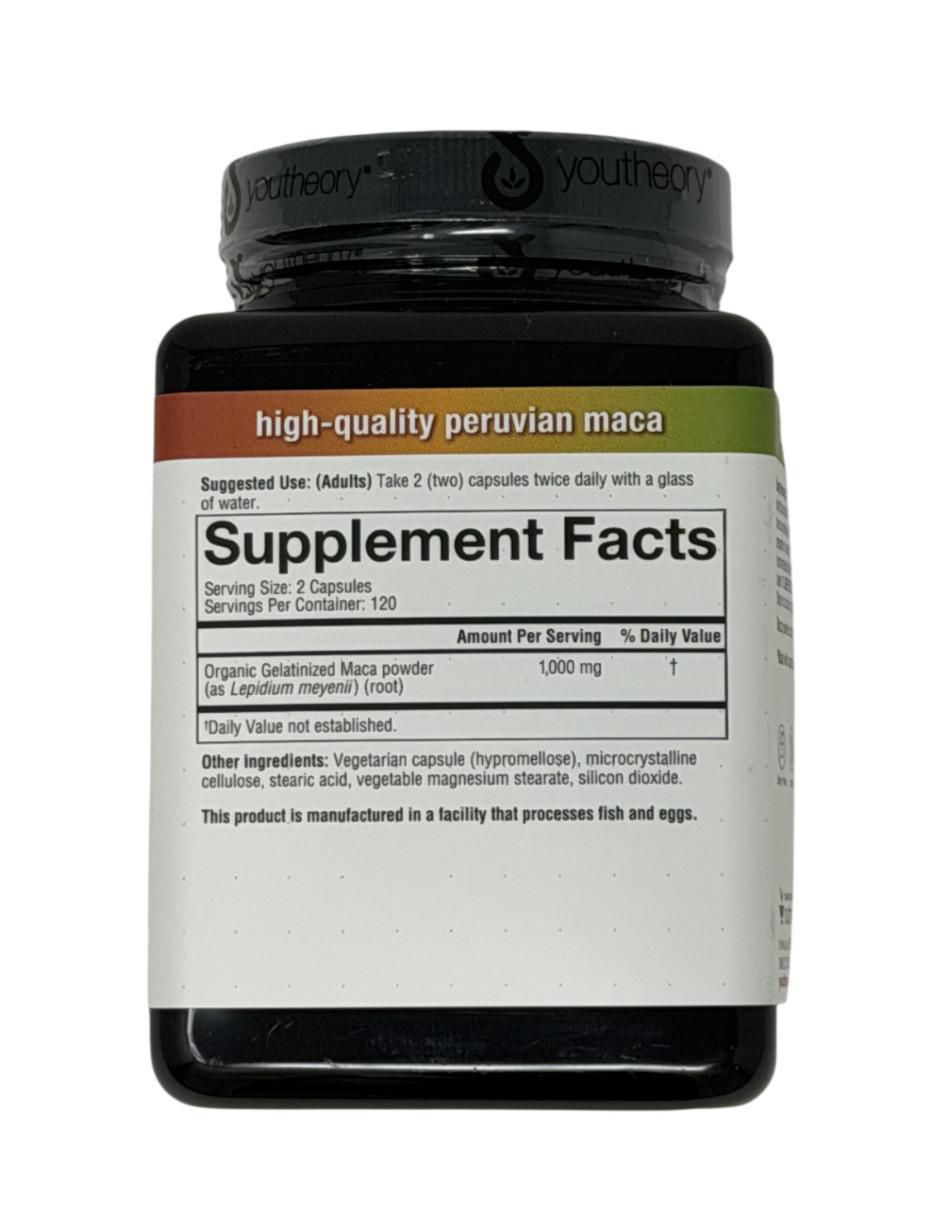 Maca orgánica con maca de 240 cápsulas 4