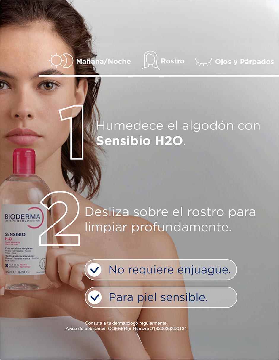 Limpiadores facial Sensibio H2O para sensibilidad y enrojecimiento 5