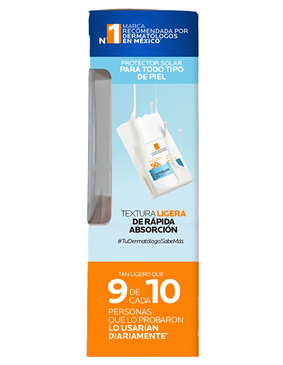 Kit de protector solar FPS 50+ Pack Anthelios UV Air + 2 regalos: Agua Micelar Effaclar y Mini Hyalu B5 Serum Anthelios 40 ml 5