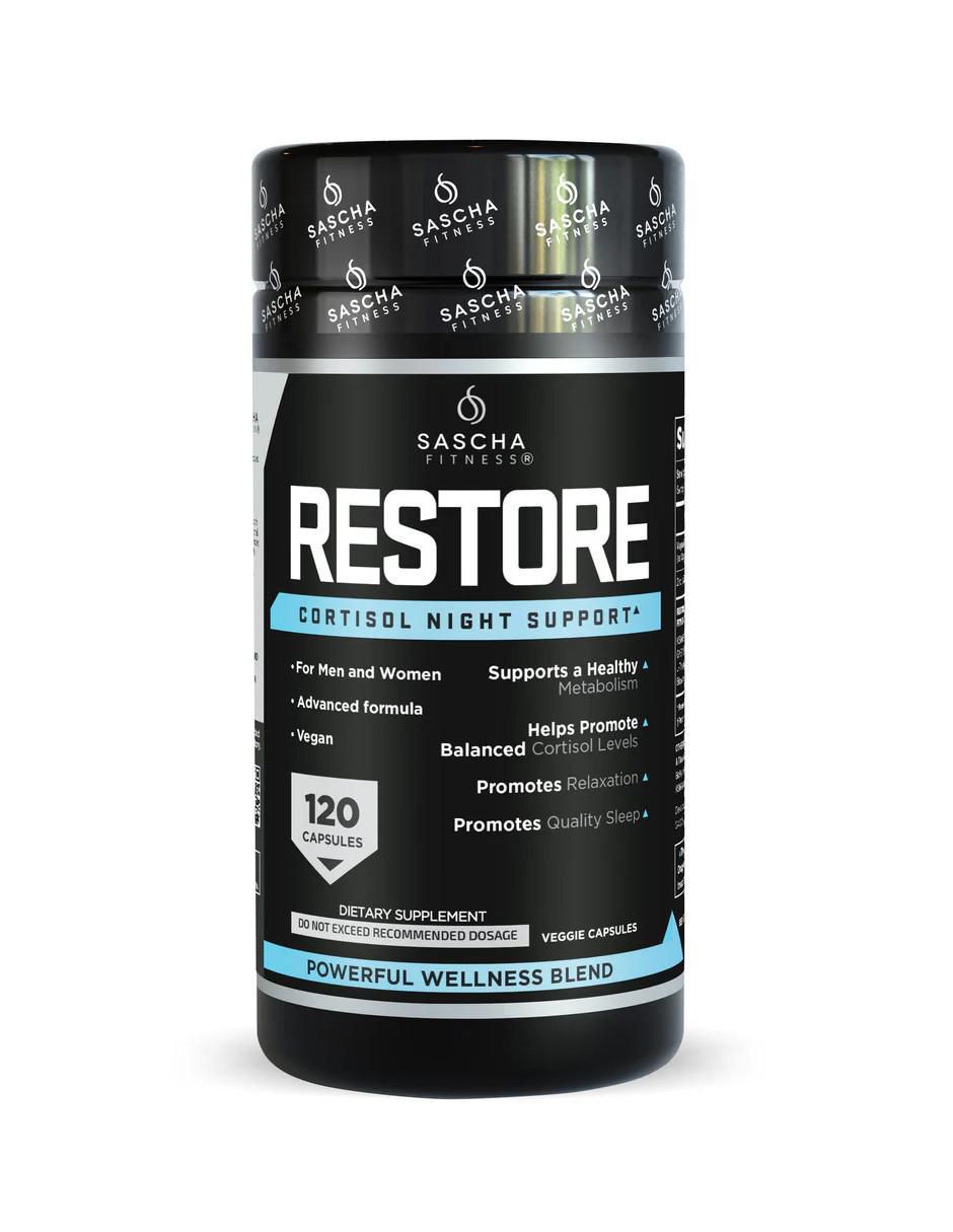 Restore con ashwagandha y magnesio de 120 cápsulas