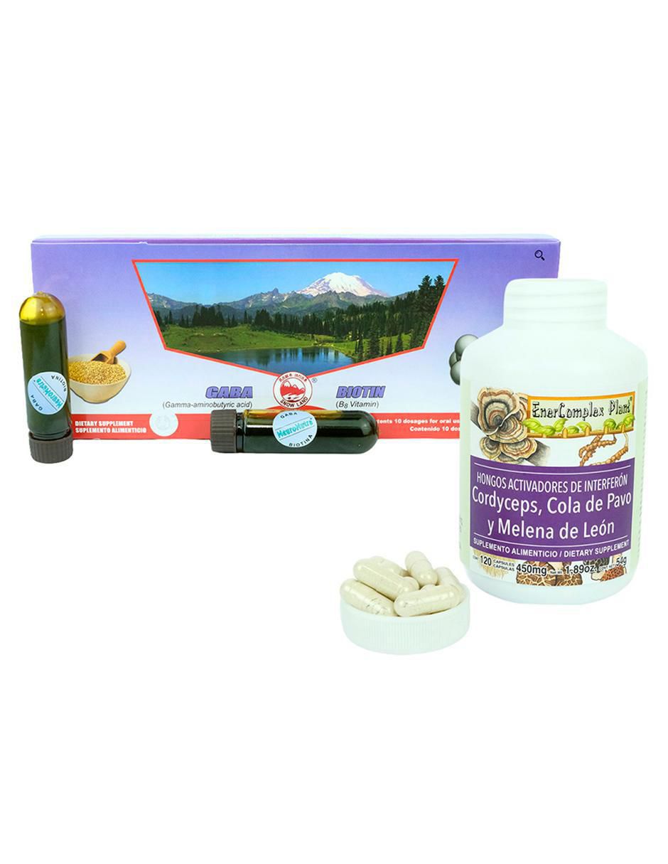 Kit de suplementos alimenticios Gaba Biotin y Adaptógenos Kit de suplementos alimenticios Gaba Biotin y Adaptógenos
