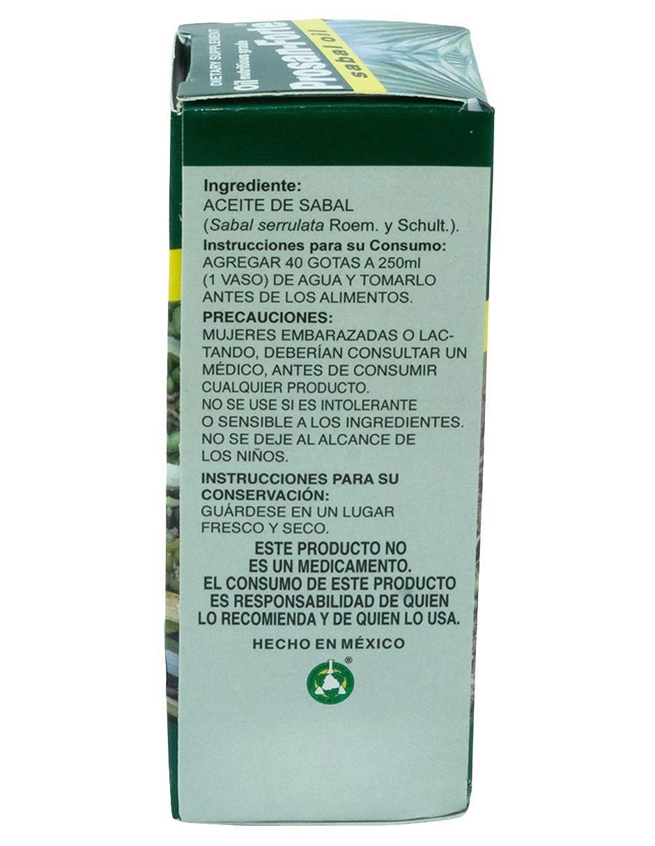Saw Palmetto con aceite de sabal de 75 ml 4