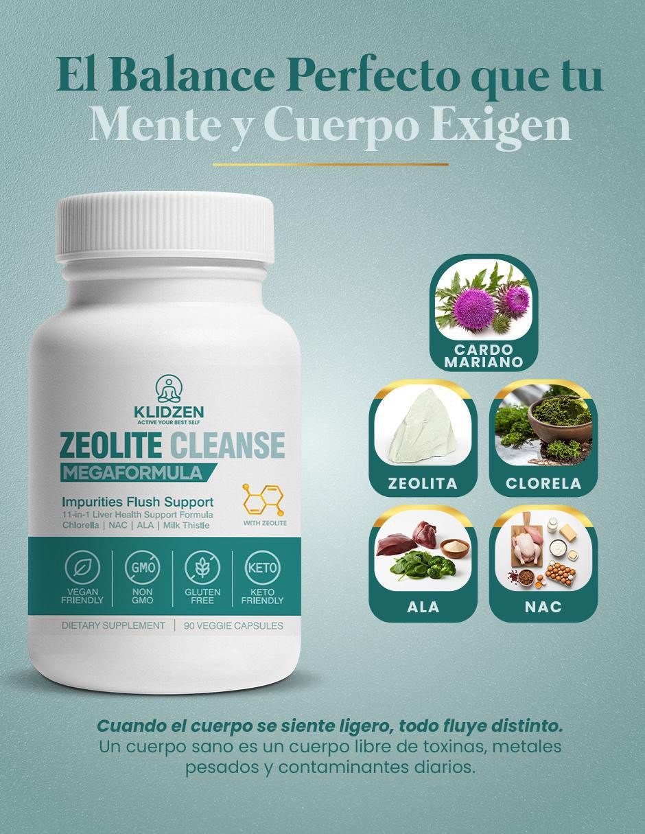 Zeolite Cleanse Megaformula con selenio de 90 cápsulas 5