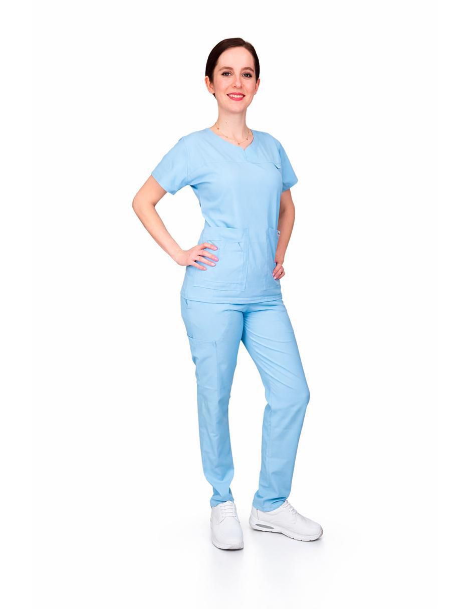Pijama quirúrgica estilo relajado para mujer 2