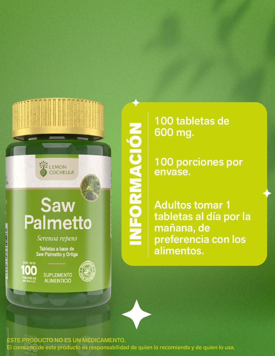 Saw palmetto de 100 tabletas 6