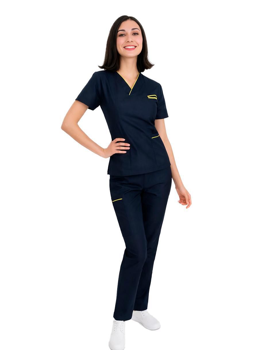 Pijama quirúrgica estilo relajado para mujer
