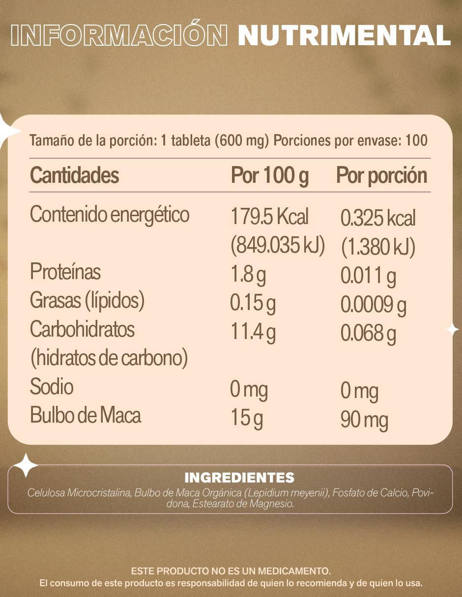 Maca de 100 tabletas 5