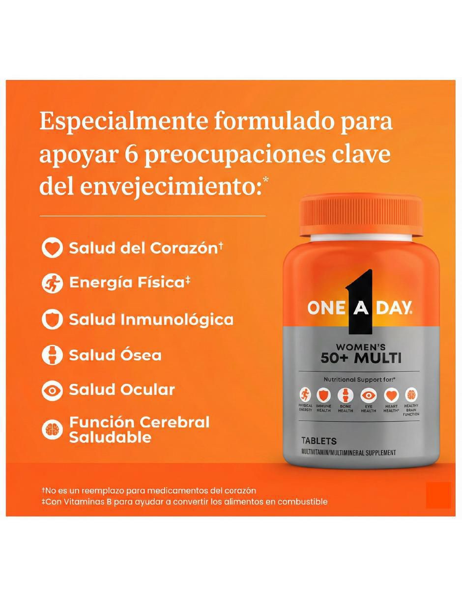 Mujeres 50+ multi vitamina tabletas para mujer 2