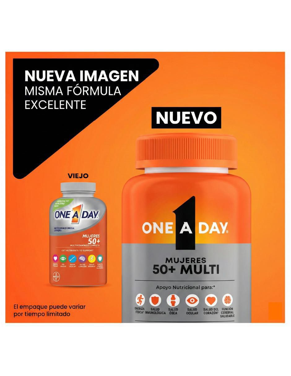Mujeres 50+ multi vitamina tabletas para mujer 3