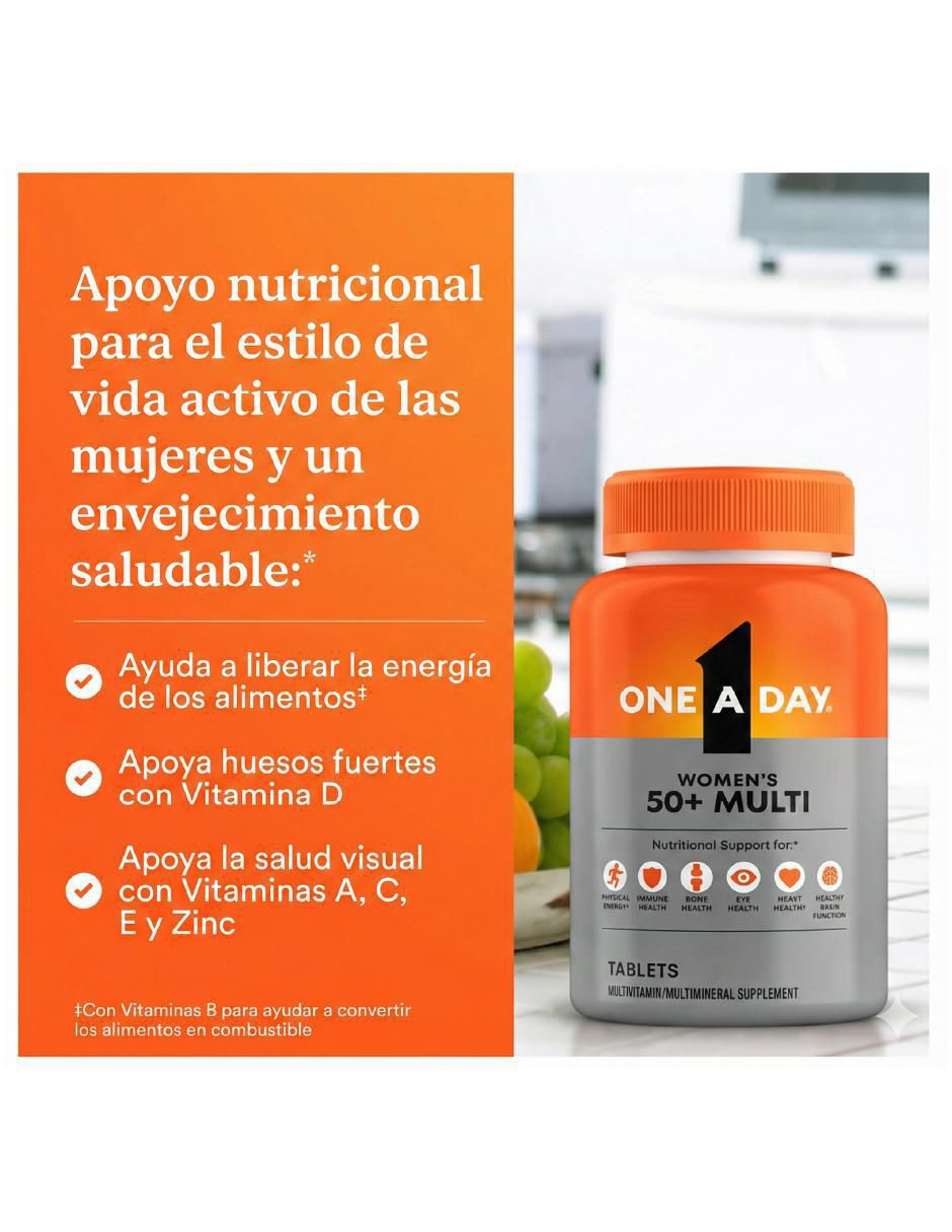 Mujeres 50+ multi vitamina tabletas para mujer 4