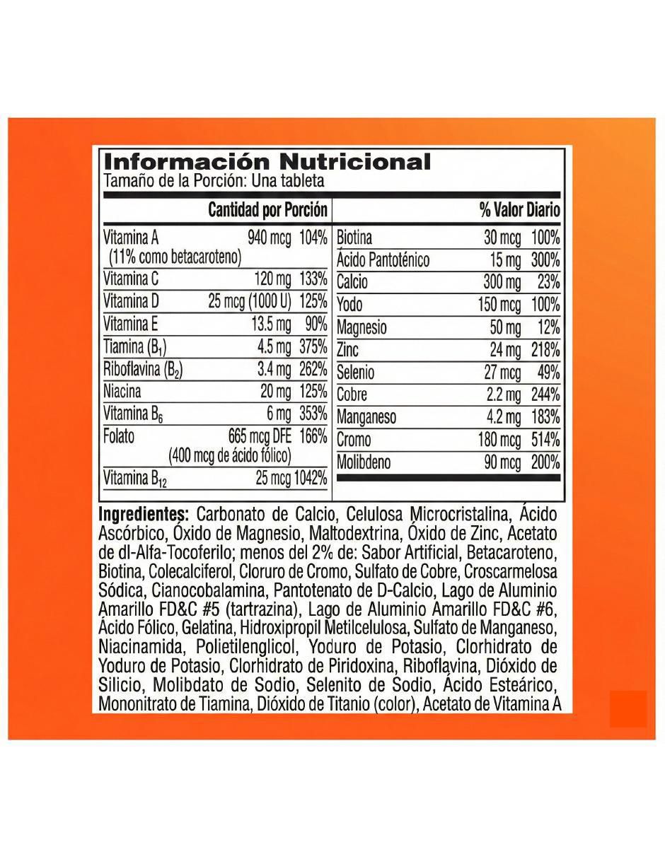 Mujeres 50+ multi vitamina tabletas para mujer 5