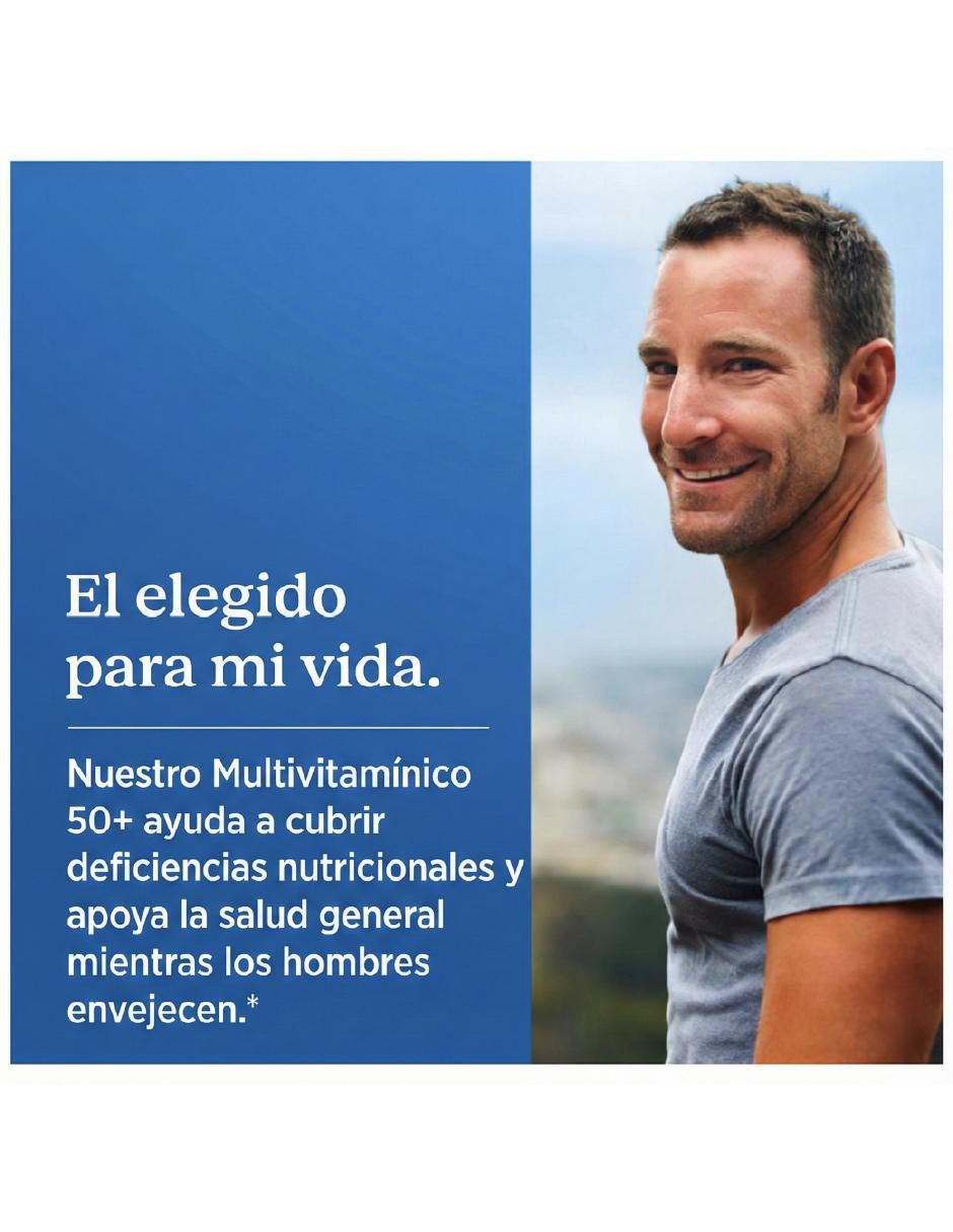 Hombres 50+ Multi vitamina tabletas para hombre 3