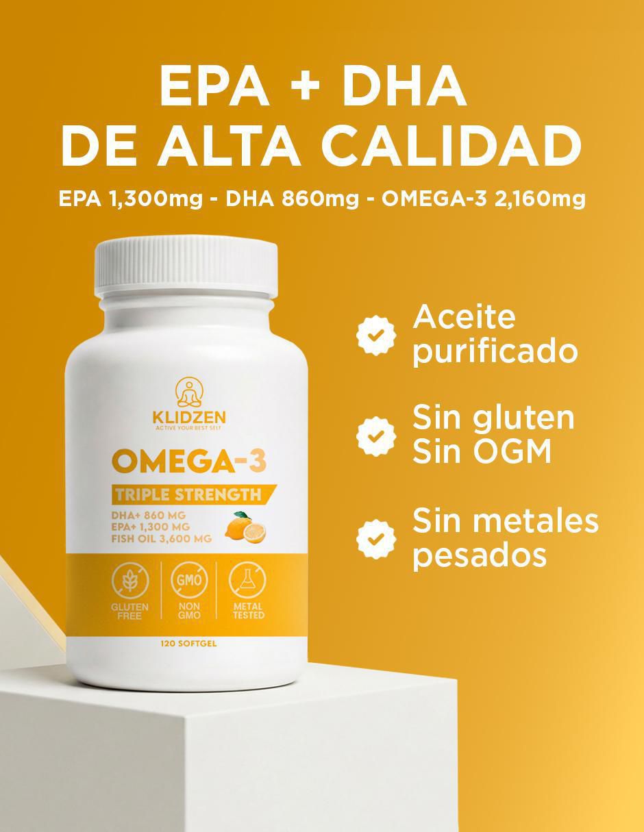Omega 3 sabor limón de 120 cápsulas 3