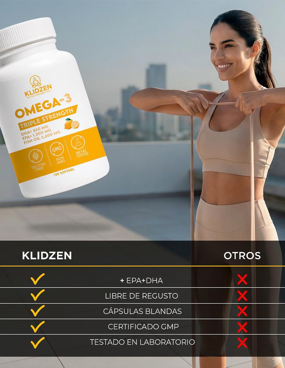Omega 3 sabor limón de 120 cápsulas 4
