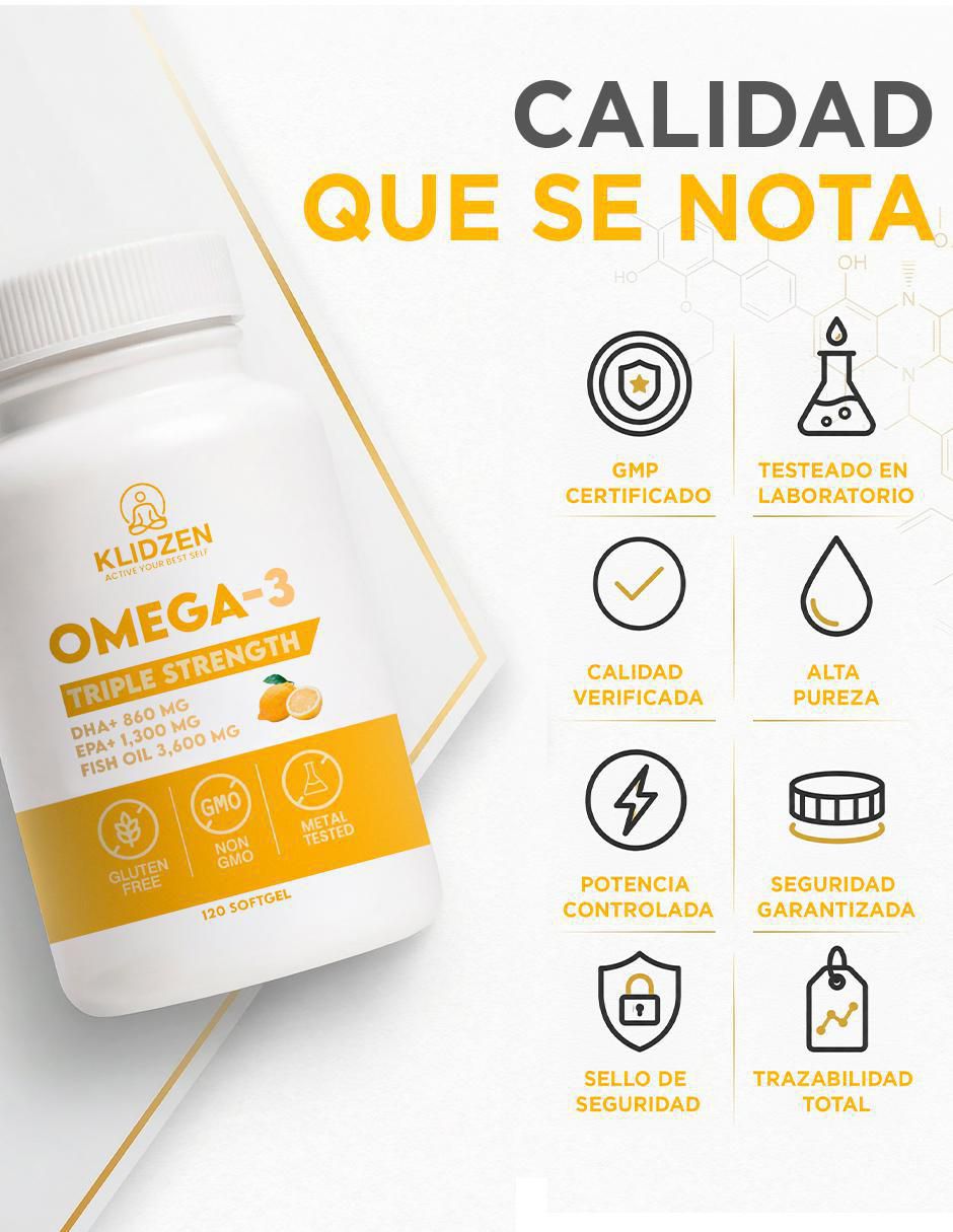 Omega 3 sabor limón de 120 cápsulas 6