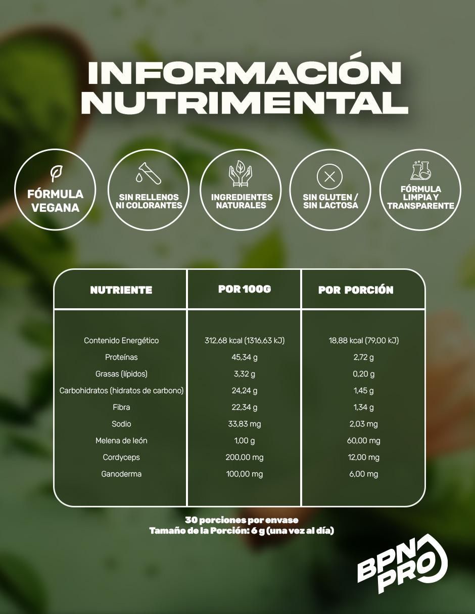 Matcha Con Adaptógenos con hongo reishi, melena de león y rodhiola rosea sabor matcha de 180 g 8