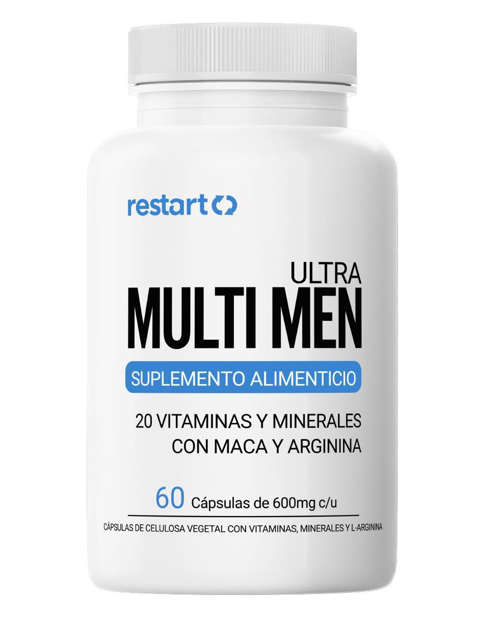 Suplemento alimenticio Ultra Multi Men con multivitaminico de 60 cápsulas