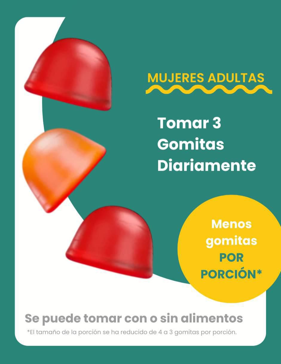 Prenatal Plus Multi and Omegas con multivitaminico sabor frutal de 90 gomitas 3