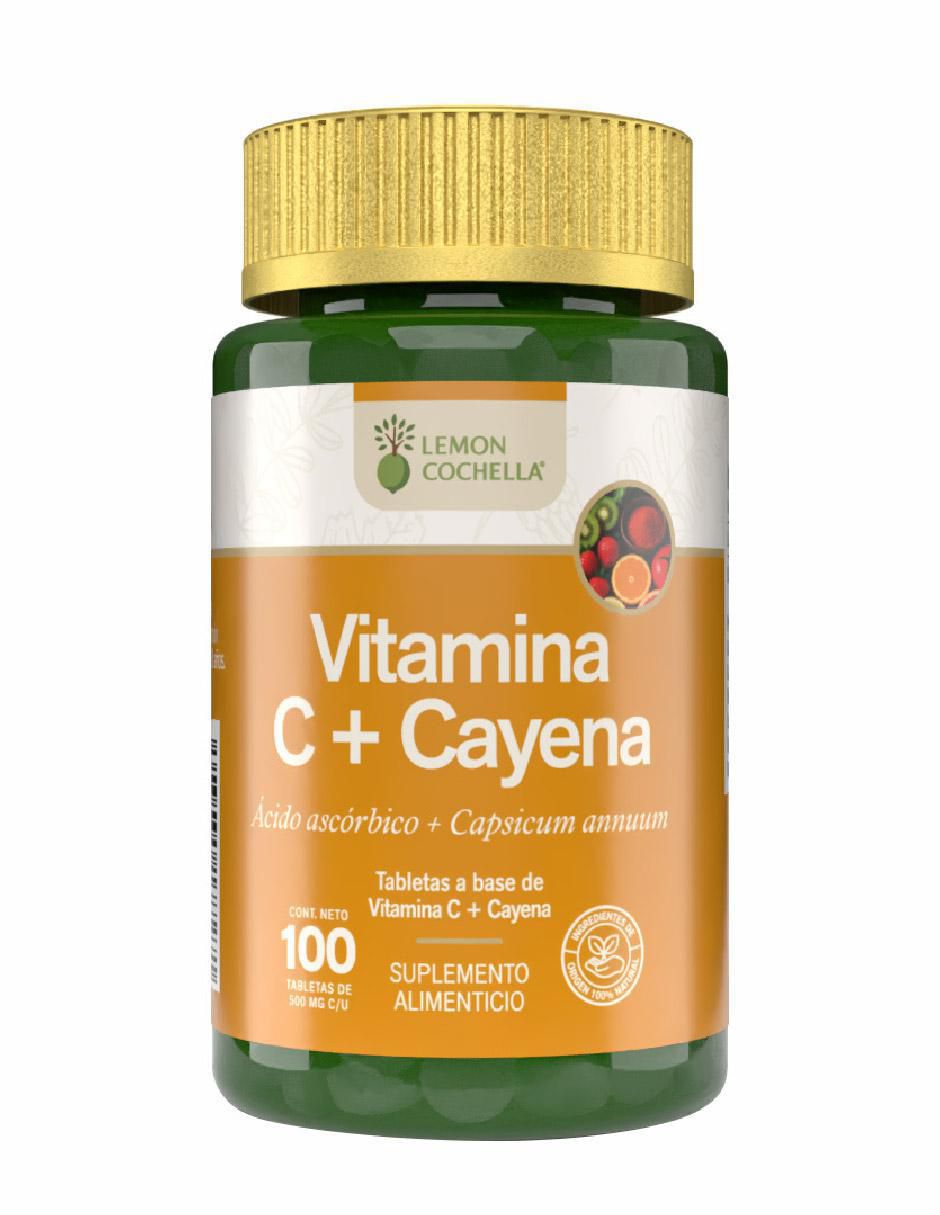 Vitamina C + Cayena de 100 tabletas Vitamina C + Cayena de 100 tabletas