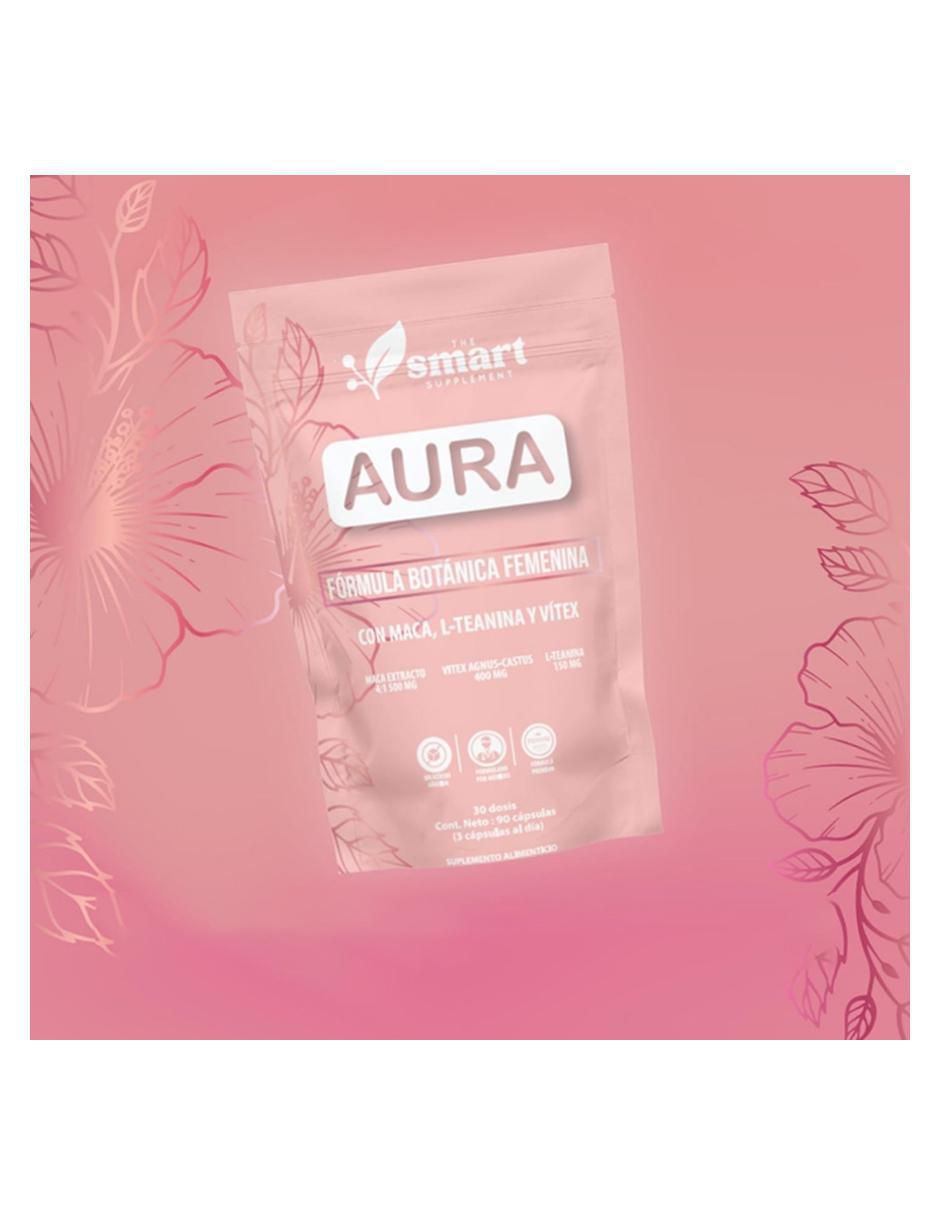 Aura balance hormonal con maca de 90 cápsulas 4