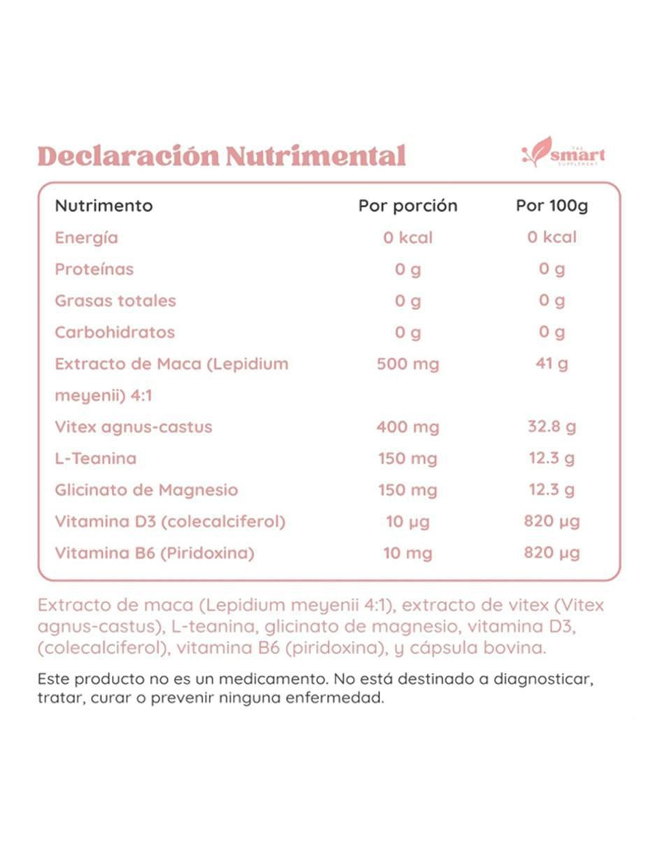 Aura balance hormonal con maca de 90 cápsulas 5