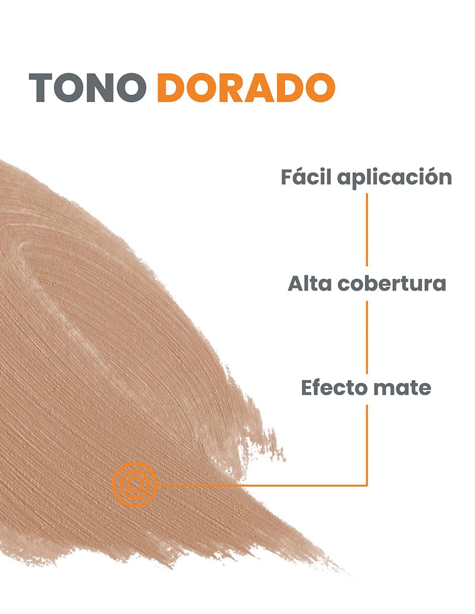 Protector solar FPS 50 compacto mineral tono dorado maquillaje Avène 10 g 7