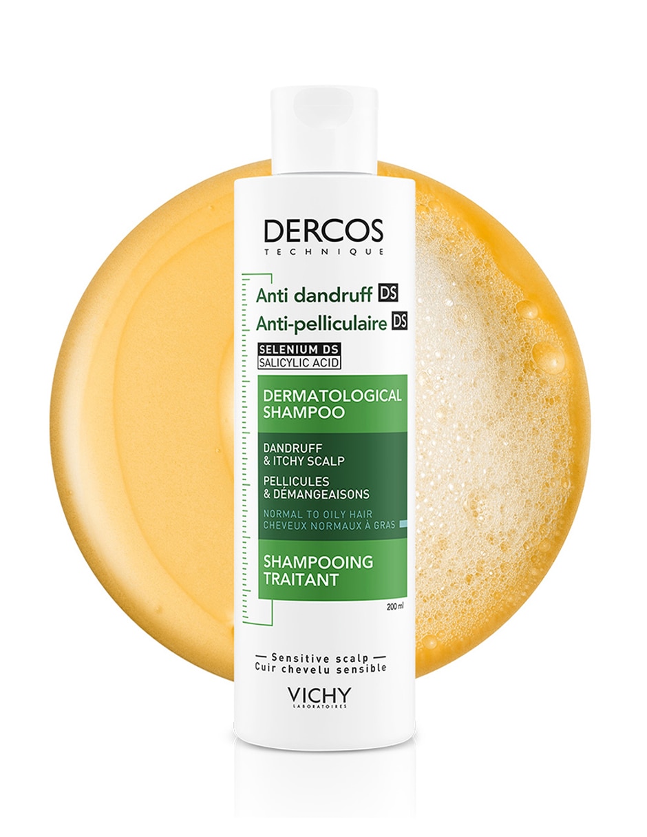 Shampoo dermatológico caspa grasa para cabello normal y graso Selenium Ds Salicylic Acid 2
