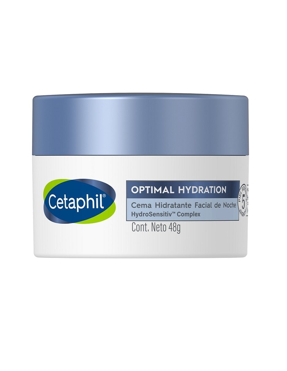 Crema facial recomendada para hidratar de noche Cetaphil para todo tipo piel