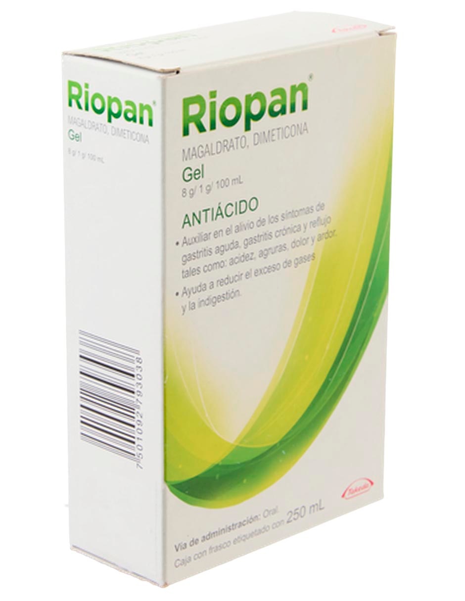 Gel para malestar estomacal Riopan 2